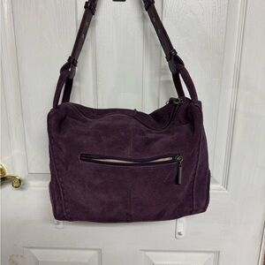 The Sak Purple Suede Shoulder Bag
